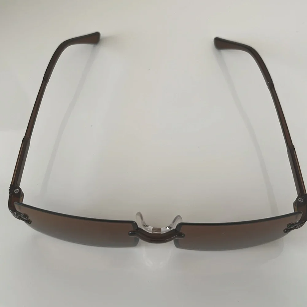 Brown rimless glasses - Picture 4 of 8